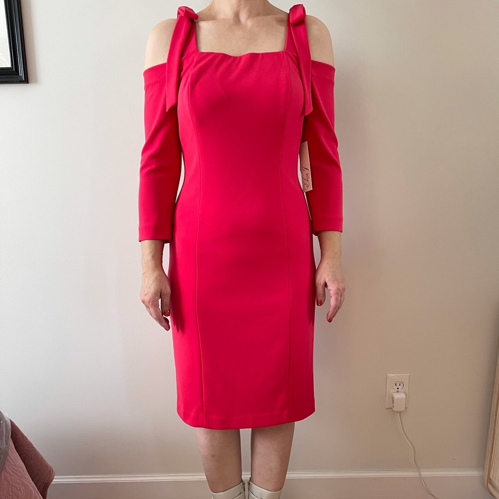 Eliza J pink below the knee dress in size 6!